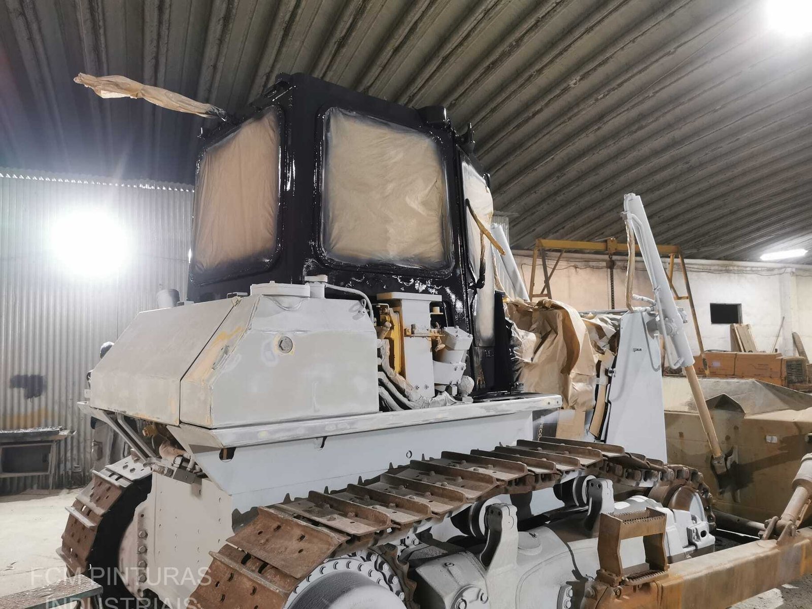 Bulldozer durante