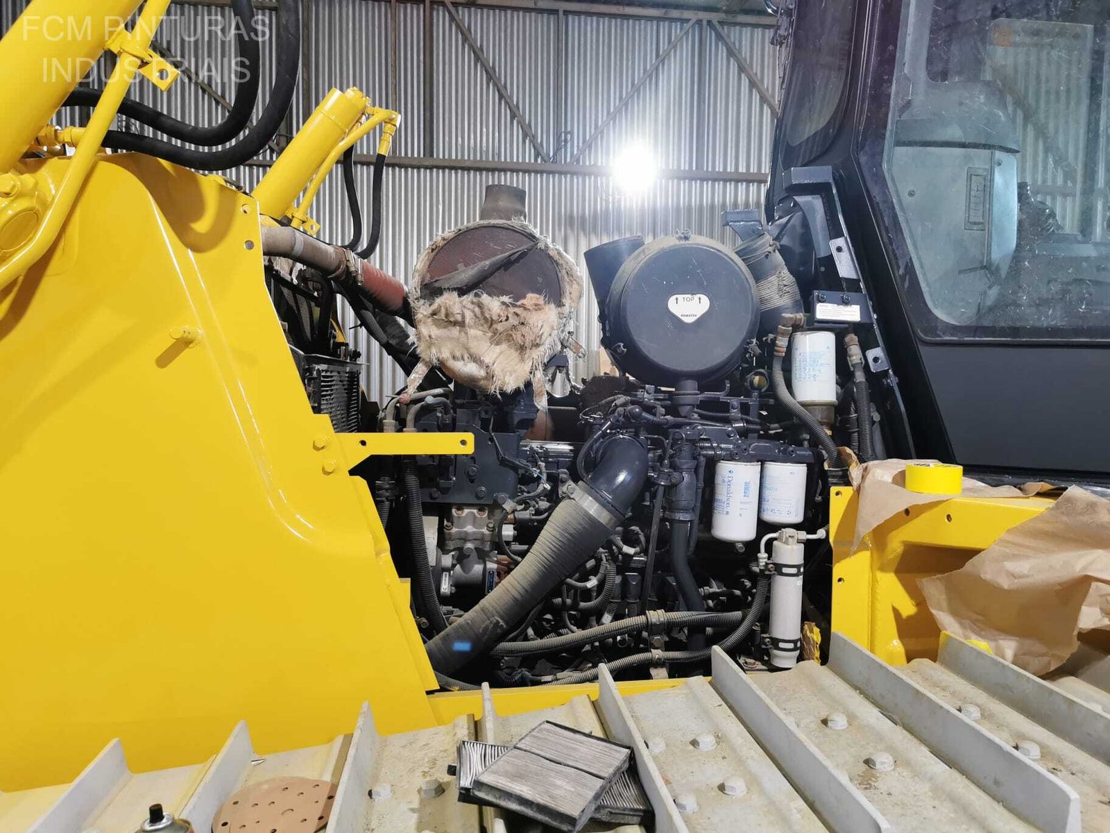 Bulldozer durante