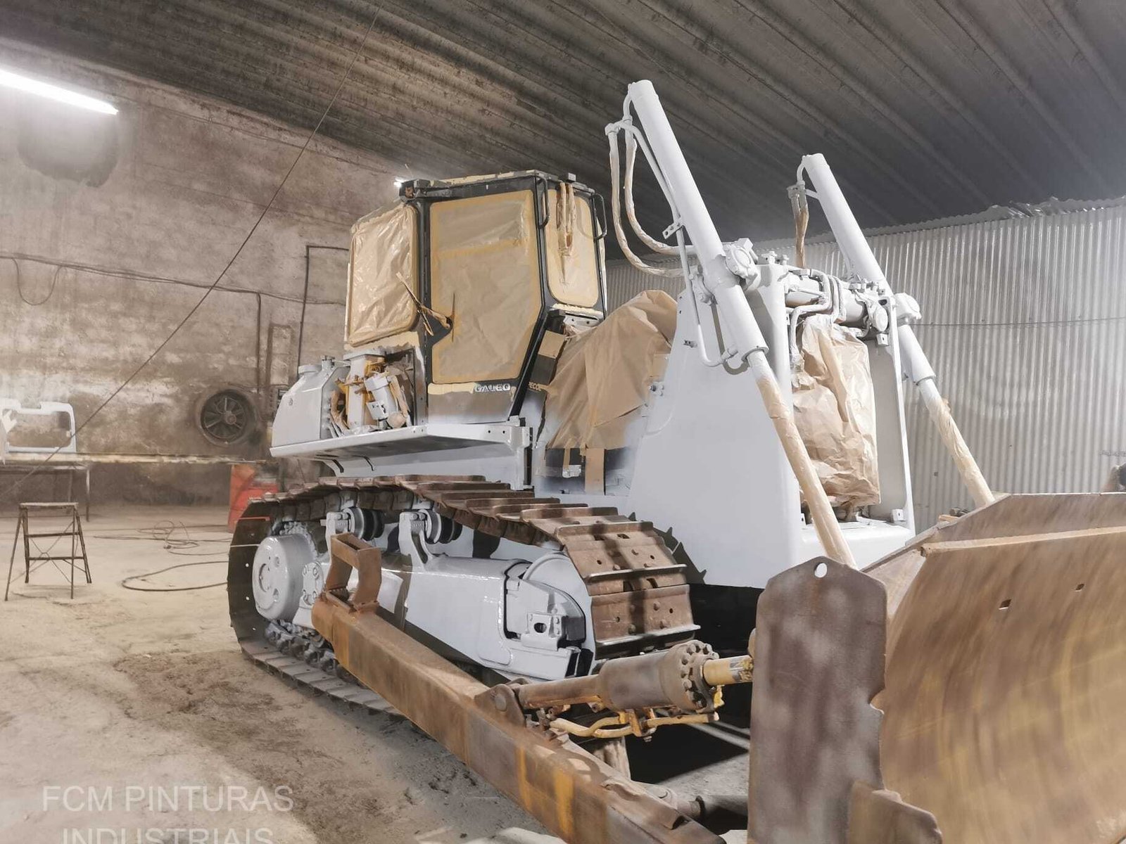 Bulldozer durante