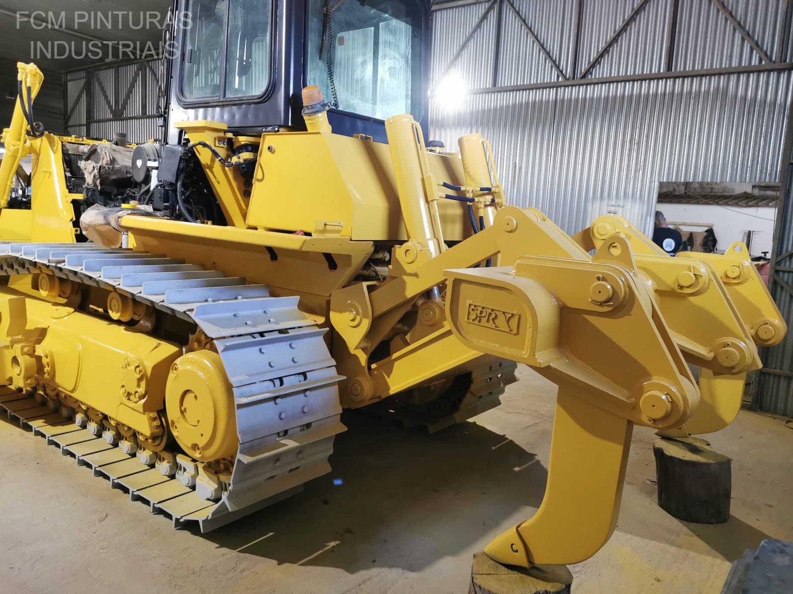 Bulldozer durante