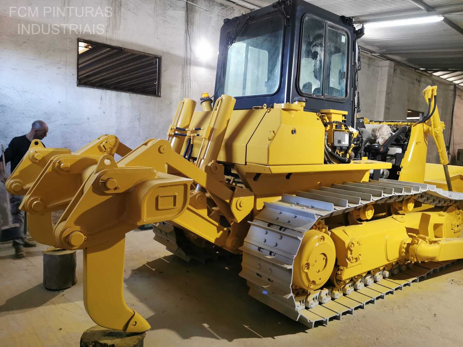 Bulldozer durante