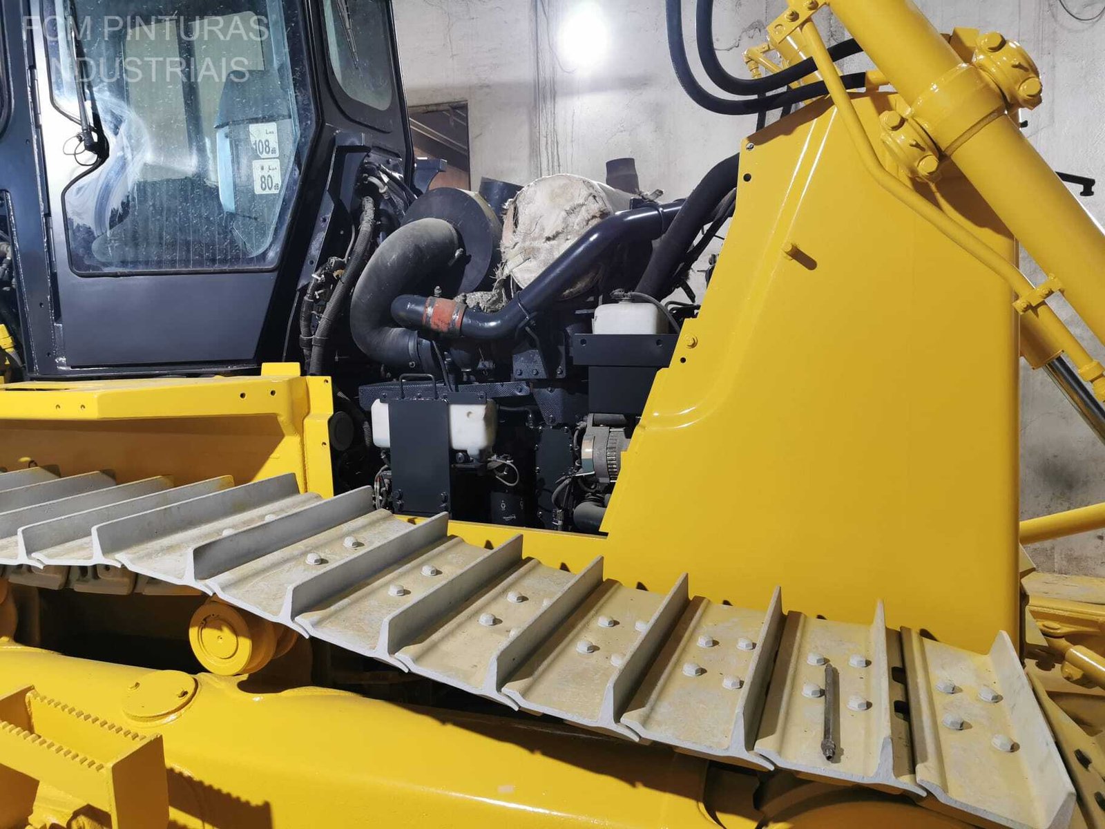Bulldozer durante