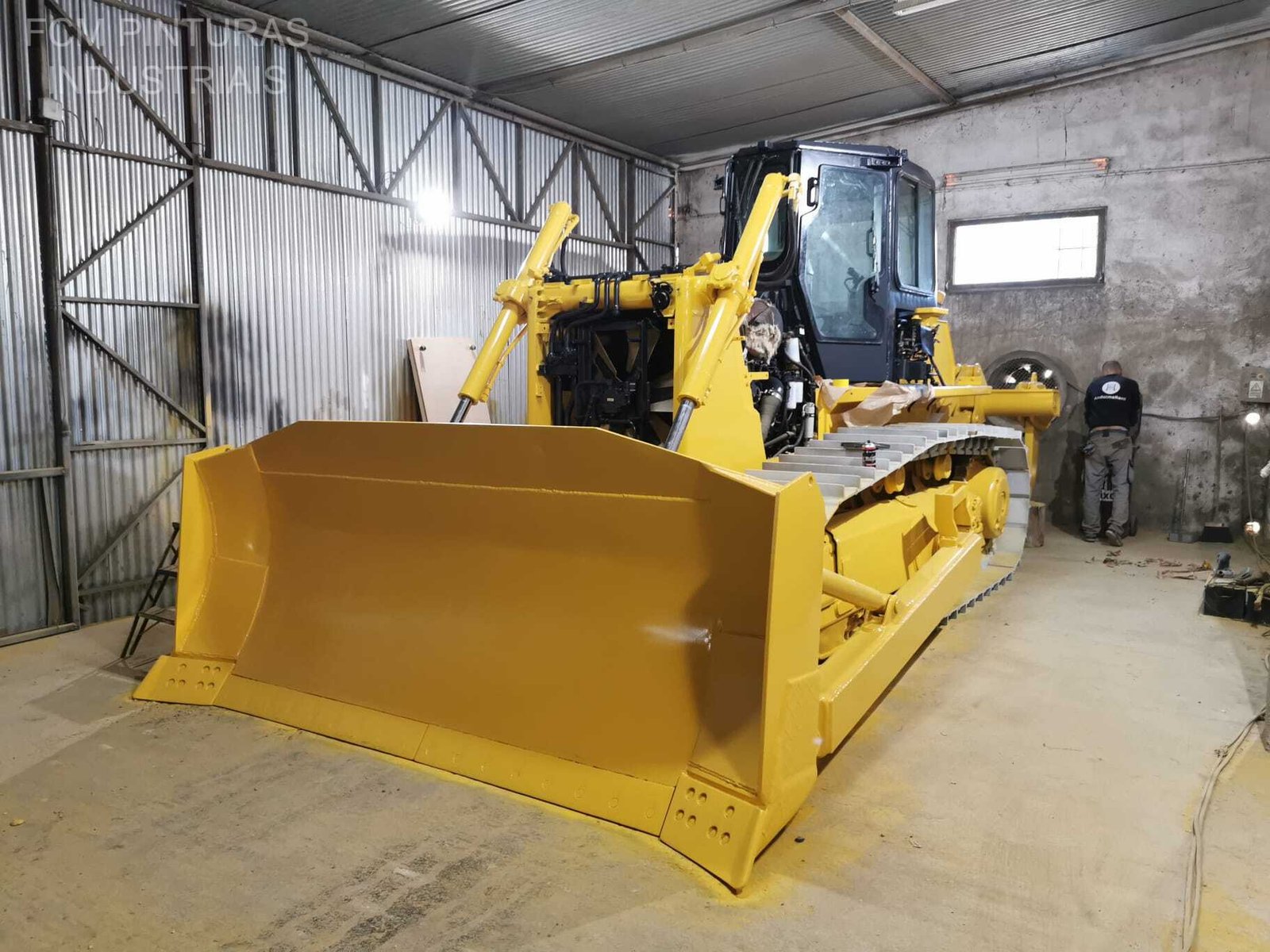 Bulldozer durante