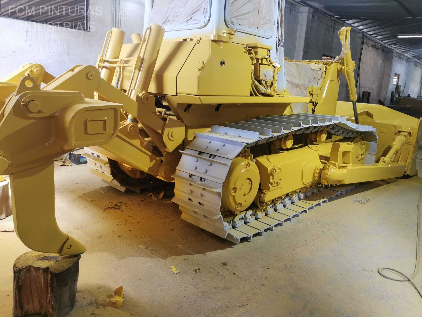 Bulldozer durante