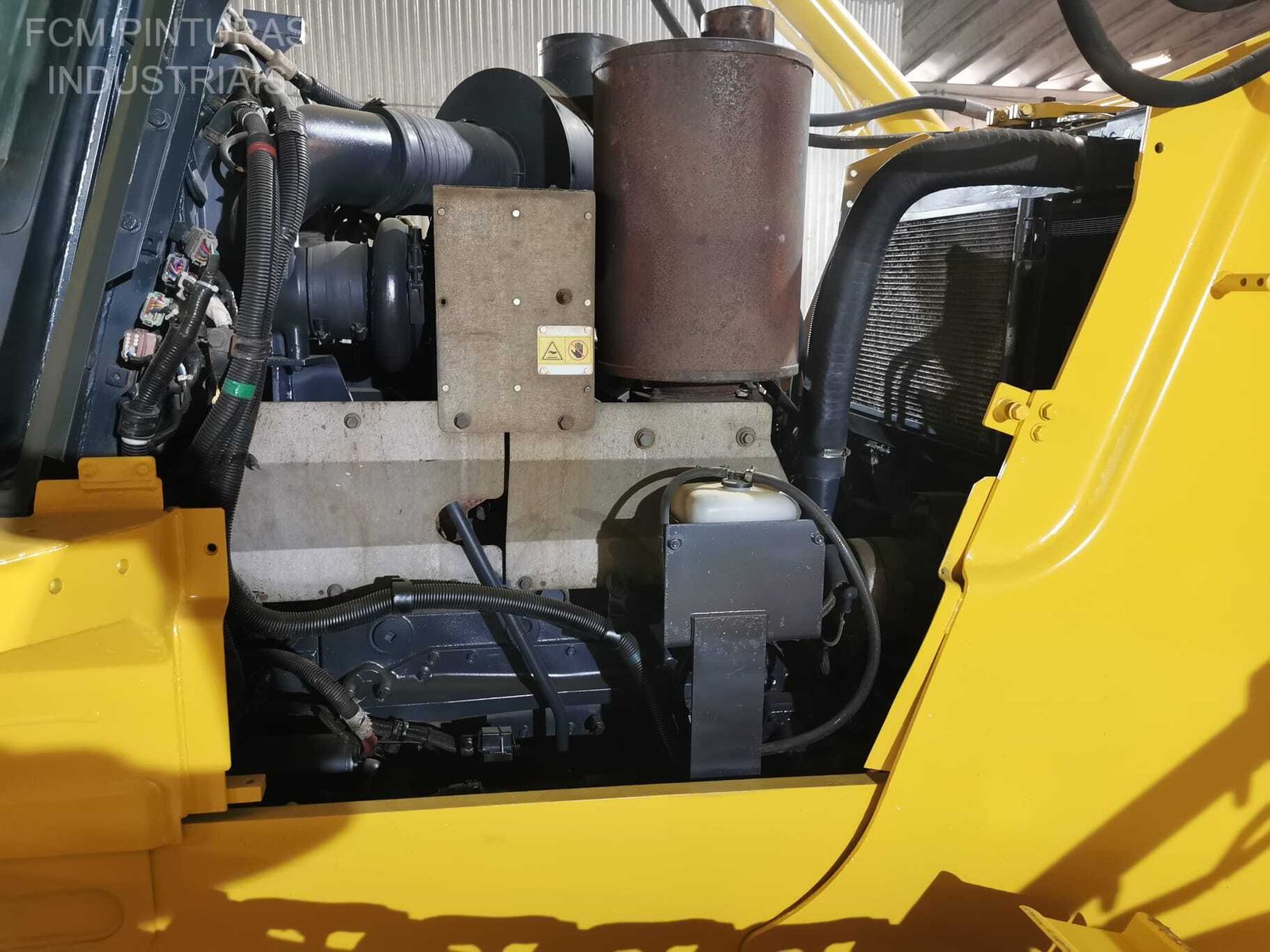 Bulldozer durante