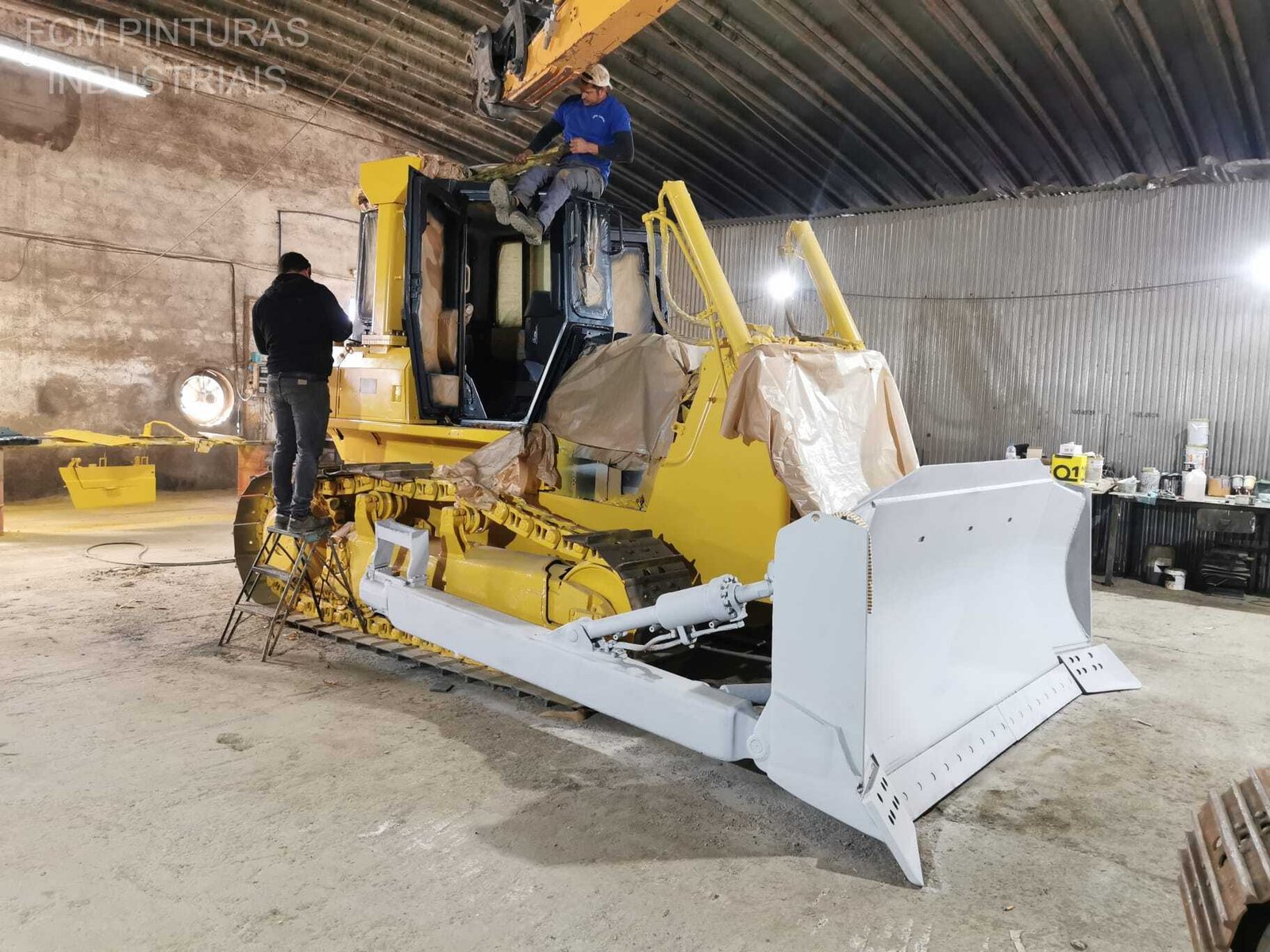 Bulldozer durante