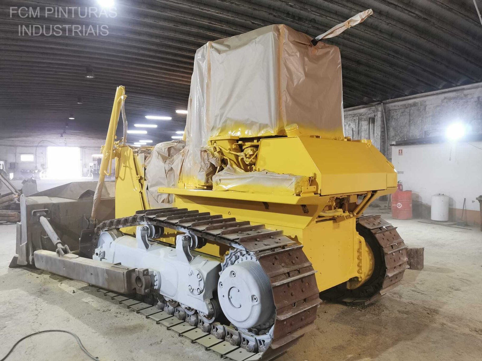 Bulldozer durante