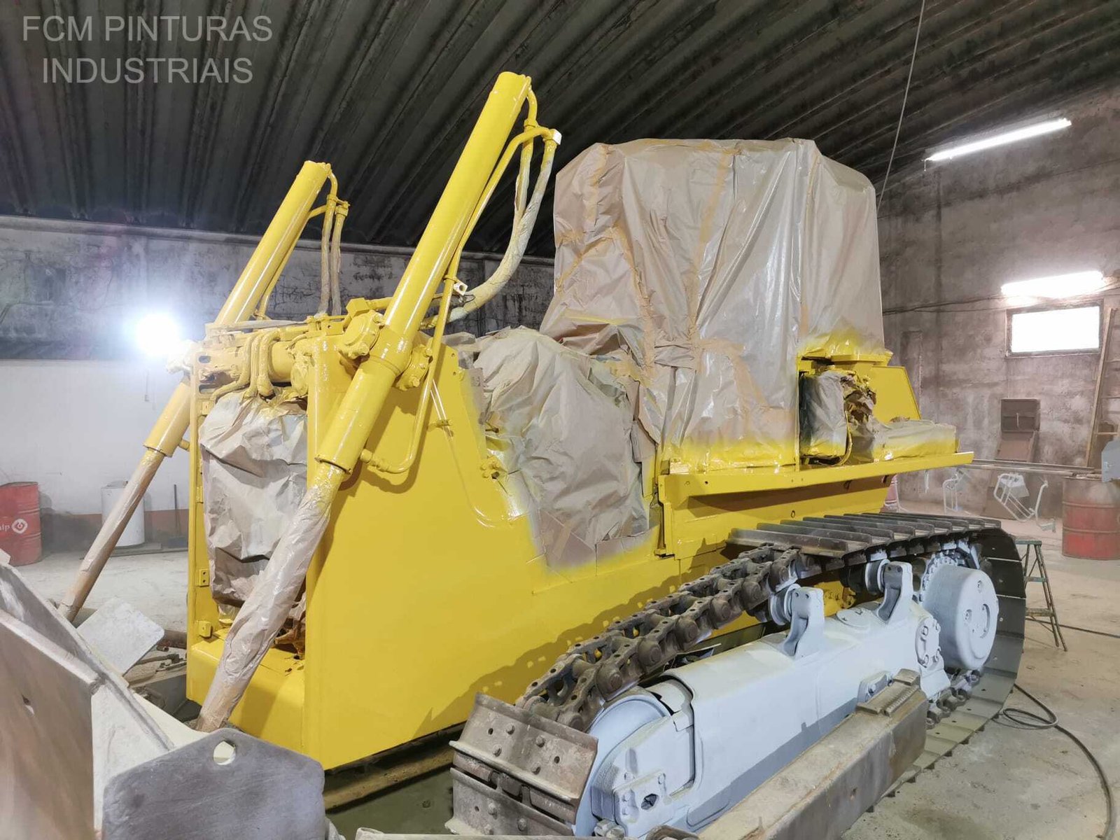 Bulldozer durante