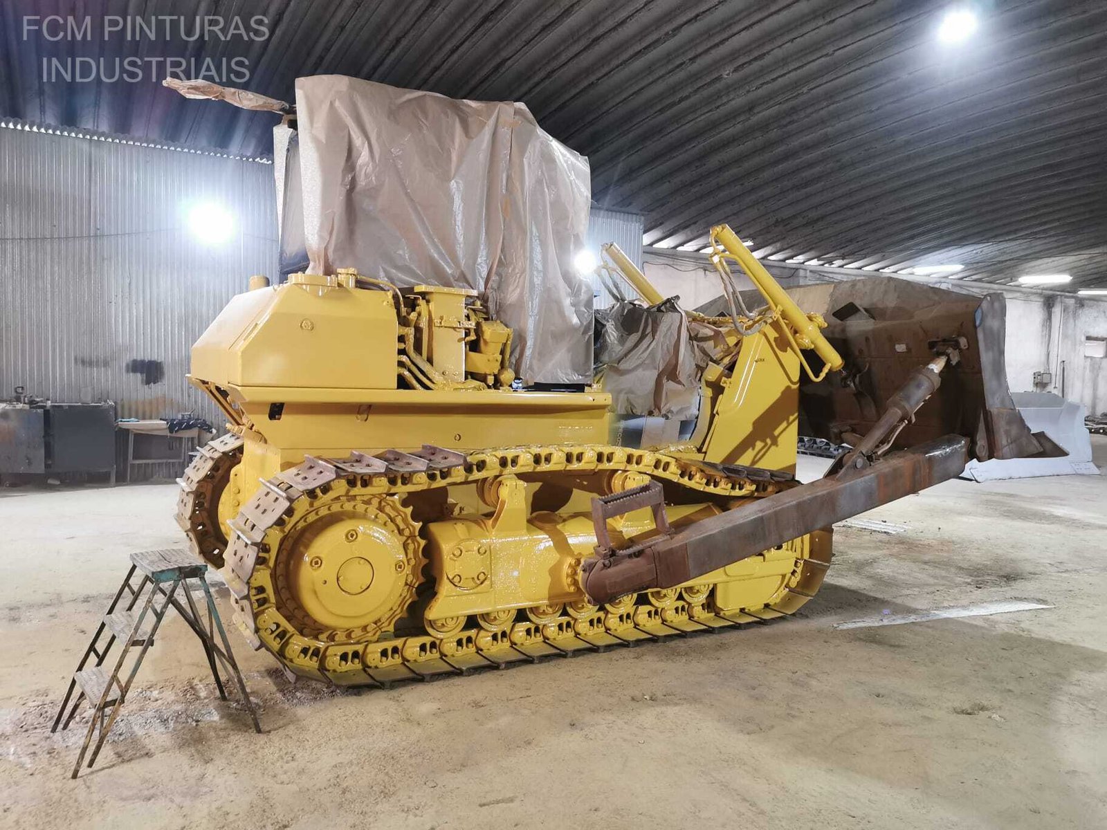 Bulldozer durante