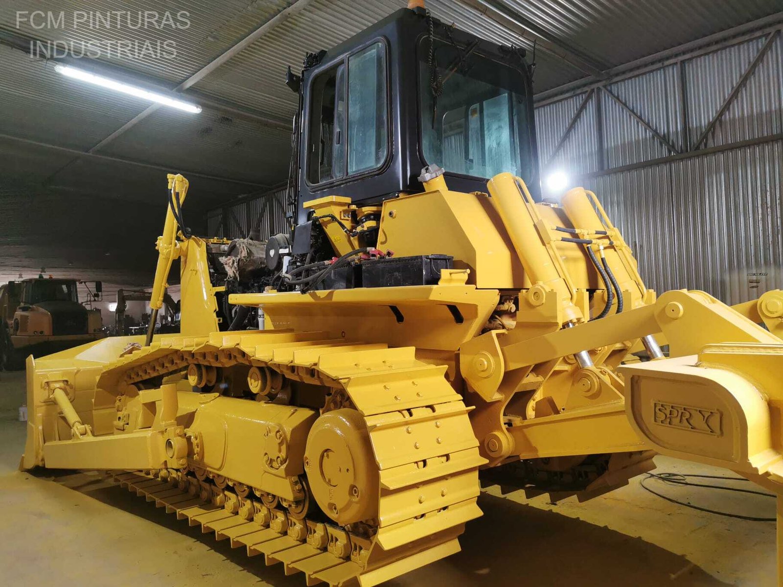 Bulldozer durante