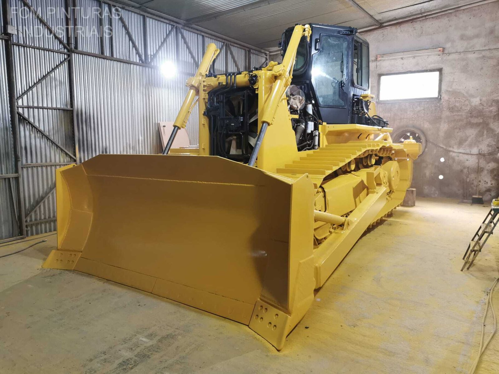 Bulldozer durante